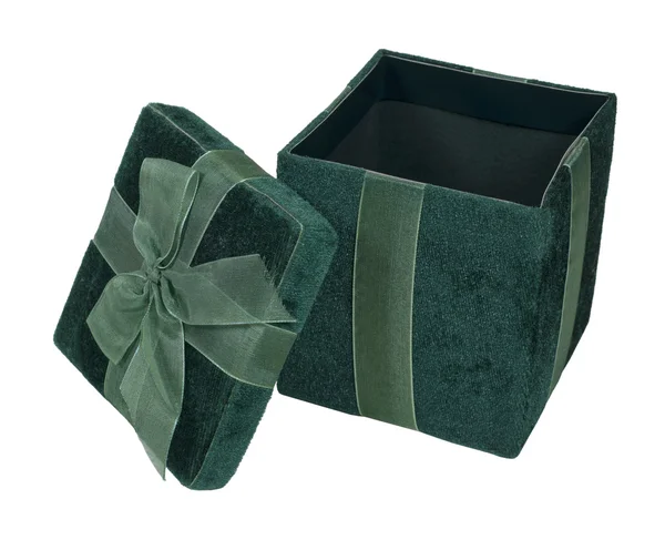 Open Velvet Gift Box — Stock Photo, Image