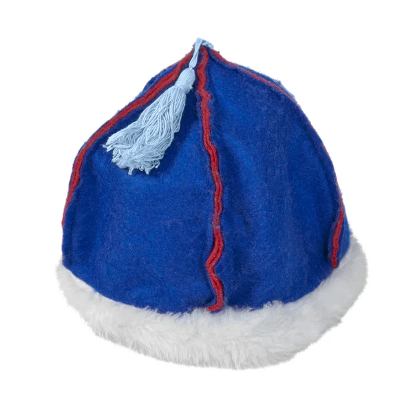 Sombrero mongol de fieltro con ajuste de piel — Foto de Stock