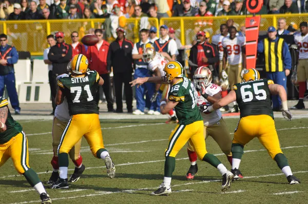 Aaron Rodger dos Green Bay Packers — Fotografia de Stock