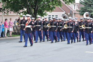 usmc Deniz Kuvvetleri Bandosu geçit töreninde rezerv