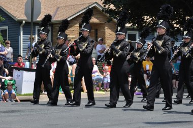 waconia lise marching band Klarnetçiler geçit töreninde gösteri