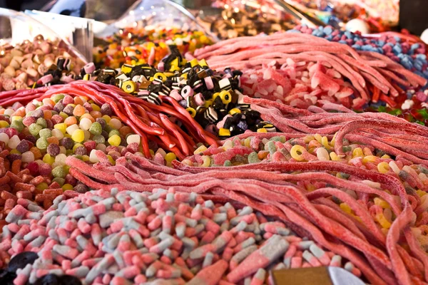 在市场上的糖果 — 图库照片