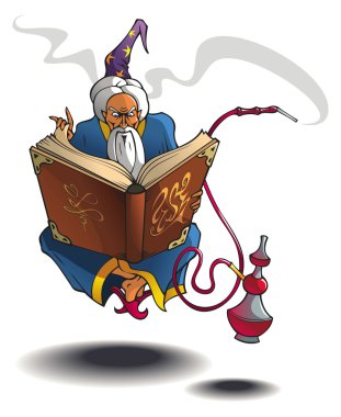 Arabian wizard clipart