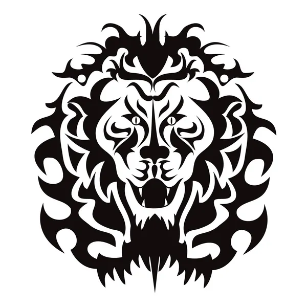 狮子的头部图形 — 图库矢量图片