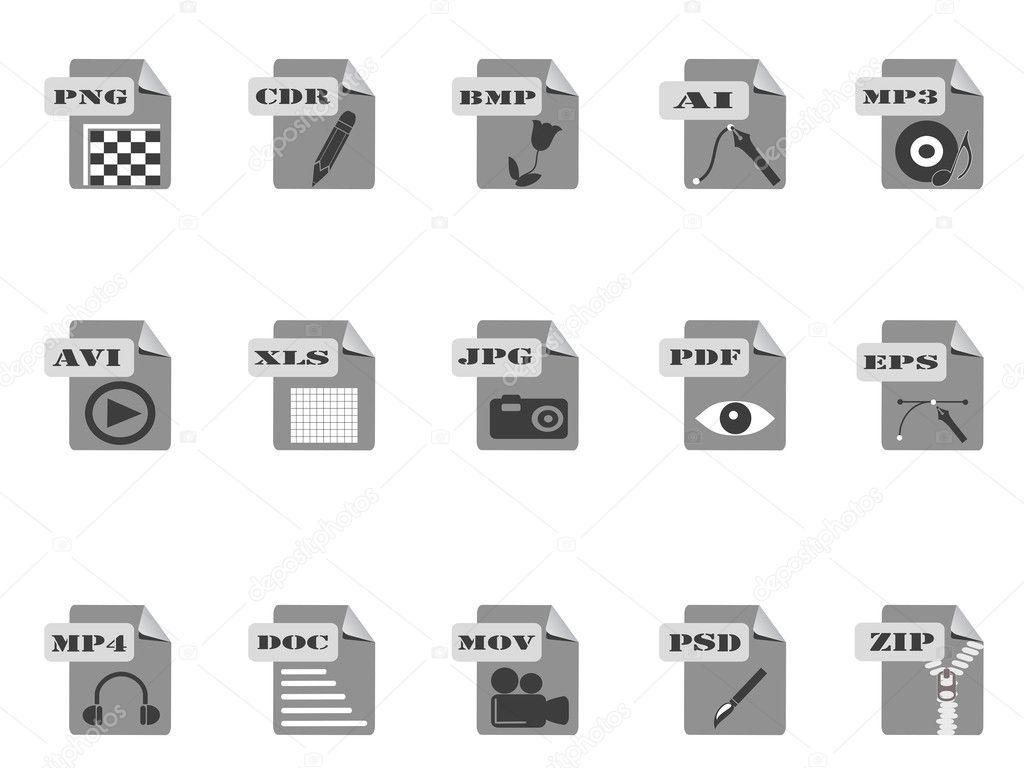 Gray files icon