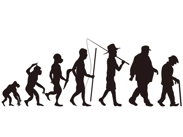 Human evolution — Stock Vector