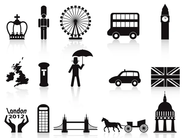Londen icons set — Stockvector