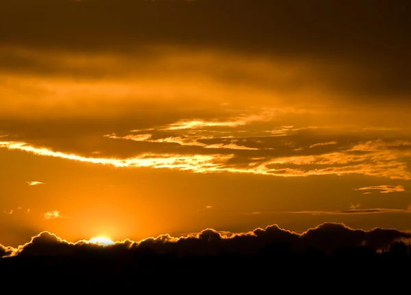 Romántico atardecer colorido — Foto de Stock