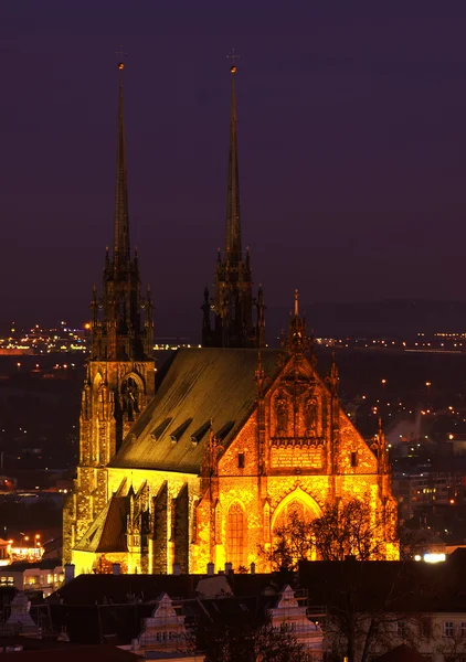Petrov καθεδρικός ναός στο Μπρνο, Τσεχία — Φωτογραφία Αρχείου