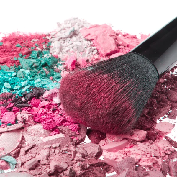 Set of multicolor crushed eyeshadows — Stock Photo, Image