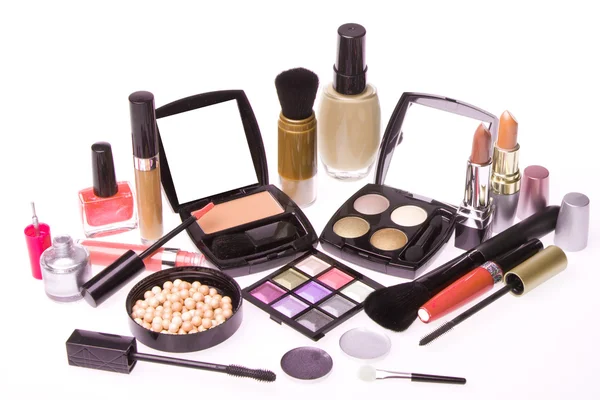 Set kosmetischer Make-up-Produkte — Stockfoto