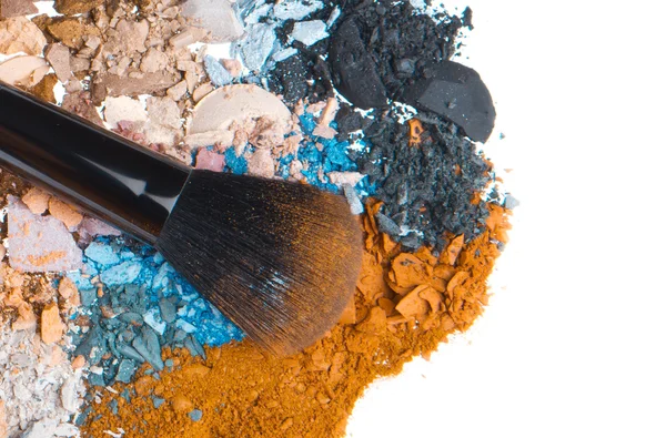 Set of multicolor crushed eyeshadows — Stock Photo, Image