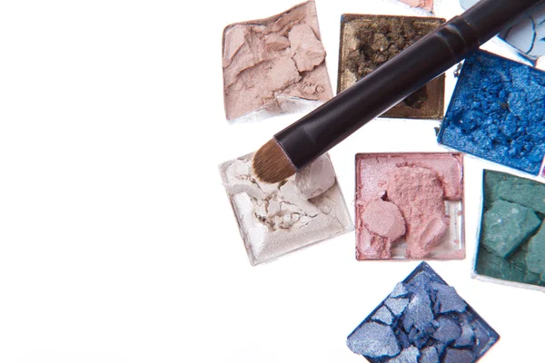 Multicolored crushed eyeshadows — Stock Photo, Image