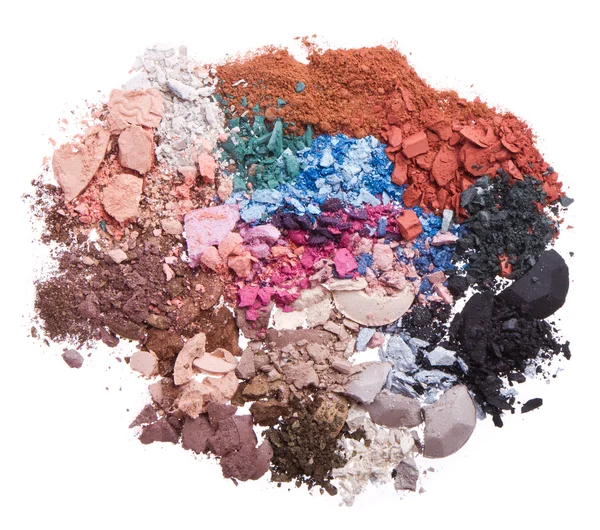 Set multicolor gemalen eyeshadows — Stockfoto