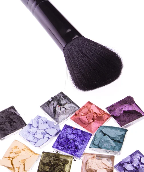 Multicolored crushed eyeshadows — Stock Photo, Image