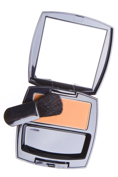 Compact blush with brush — Stock Photo, Image
