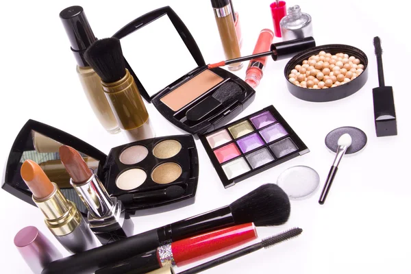 Kozmetikai smink termékek csoportja — Stock Fotó