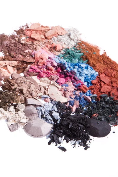 Set multicolor gemalen eyeshadows — Stockfoto