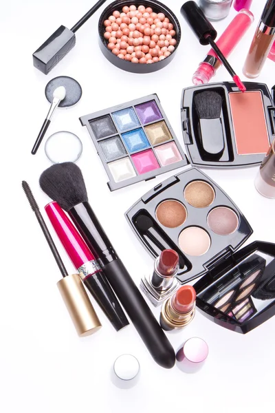 Conjunto de productos cosméticos de maquillaje —  Fotos de Stock