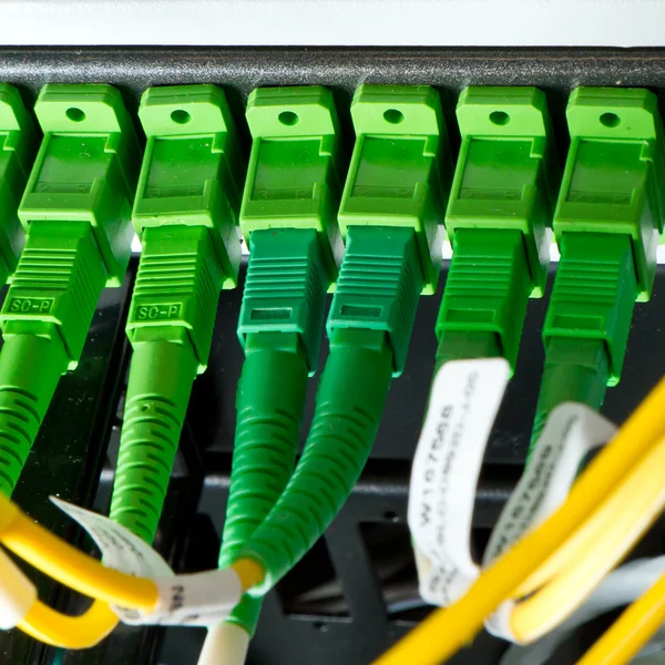 stock image Optic fiber hub