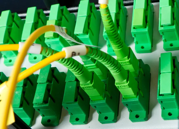 Stock image Optic fiber hub