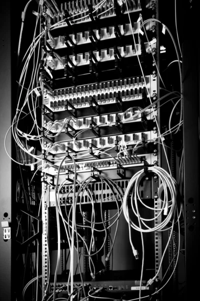 光纤集线器 — 图库照片