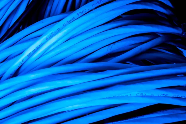 Концепция сетевых кабелей — стоковое фото