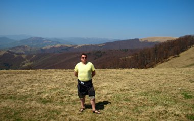 adam dağda hiking