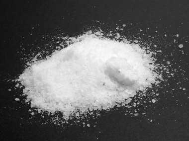 Salt on a gray background clipart