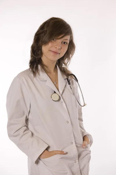 Smilling doctor with stethoscope — Stock Photo, Image