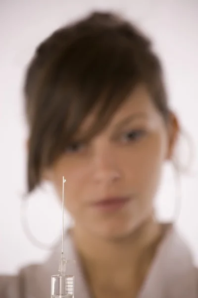 stock image Nurse with syringe