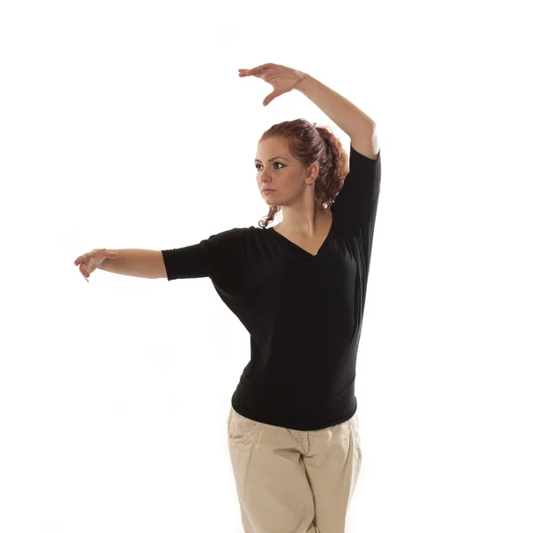Poz dansçı — Stok fotoğraf