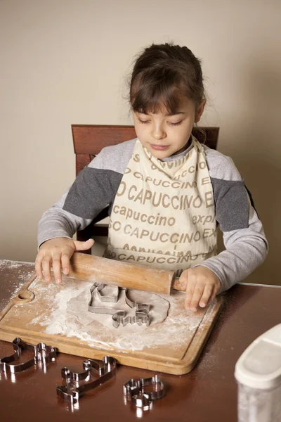 Dziewczyna co ciasteczka — Zdjęcie stockowe