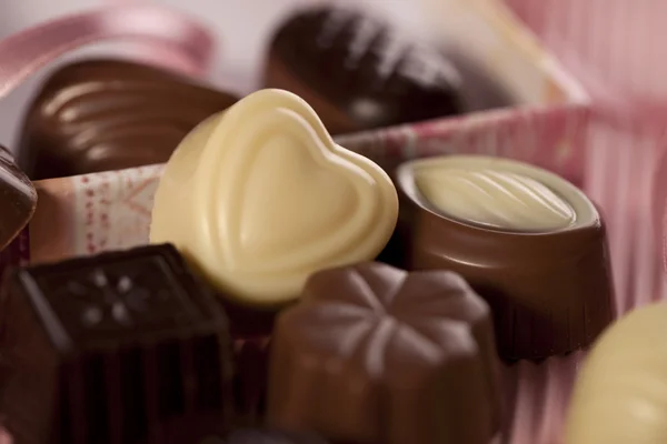 Coração de chocolate — Fotografia de Stock