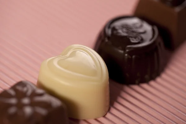 Çikolata kalp — Stok fotoğraf