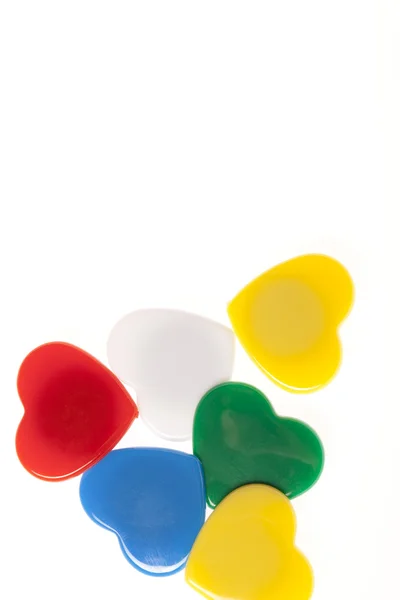 Inimi colorate — Fotografie, imagine de stoc