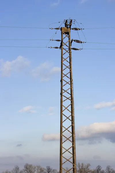 Power linjer volt — Stockfoto