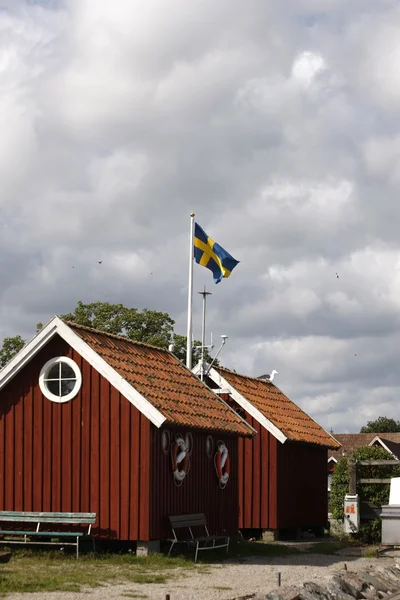 瑞典的木房子 — 图库照片