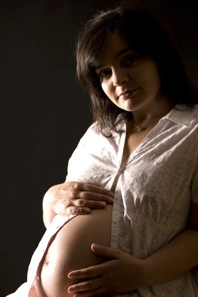 Ciąża - brzuch — Zdjęcie stockowe