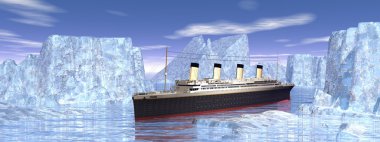 Titanic boat clipart