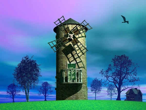 Old wind mill — Stock Photo, Image