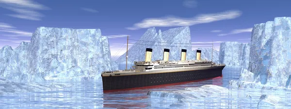 Barco Titanic — Fotografia de Stock