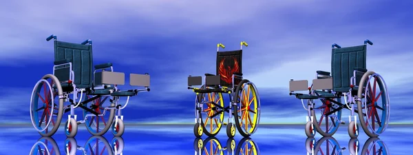 Cadeiras de rodas — Fotografia de Stock