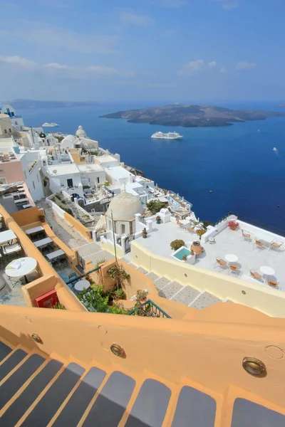 Fira en santorini eilanden, Griekenland — Stockfoto