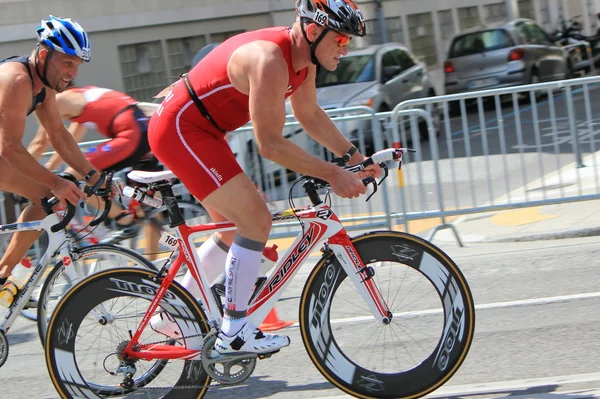 Internationaler triathlon 2011, Genf, Schweiz — Stockfoto