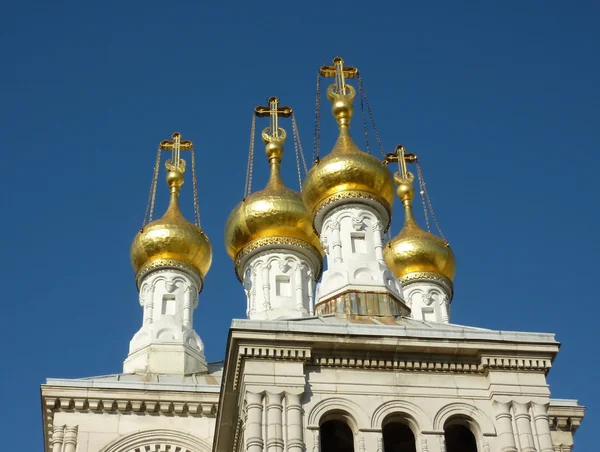 Igreja ortodoxa oriental russa em Genebra Suíça — Fotografia de Stock