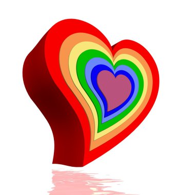 Hearts and chakras clipart