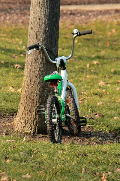 Ποδήλατο για το παιδί στη φύση — Φωτογραφία Αρχείου