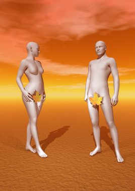 Adam and Eve clipart