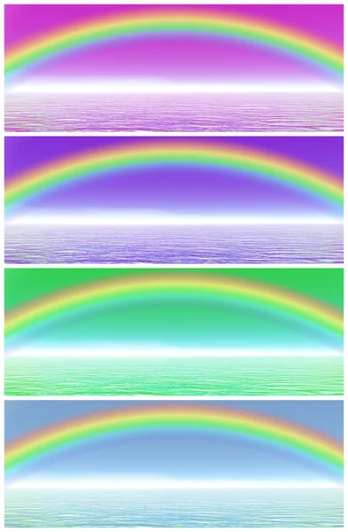 Conjunto de arco-íris — Fotografia de Stock